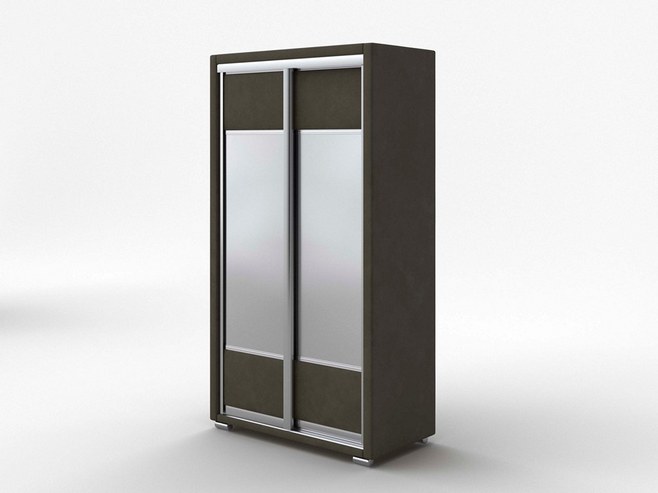 Шкаф Орматек Шкаф-купе 2х дв Orma Soft 2 2 зеркала Ткань Микровелюр Laska 53 Можжевельник 119x60 150680₽